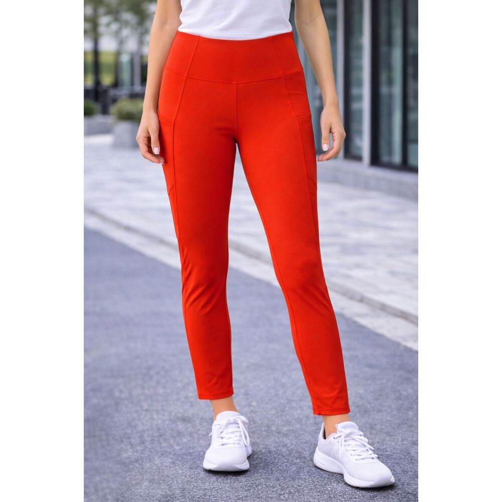 FP Movement Elastic Waist Pull-on Leggings Orange XS